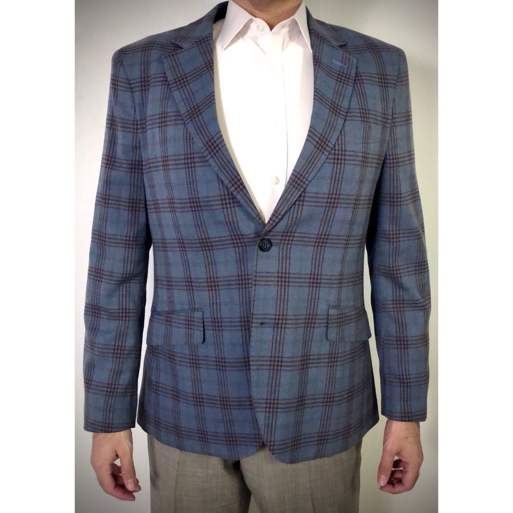 Blue and Burgundy Blazer 40R